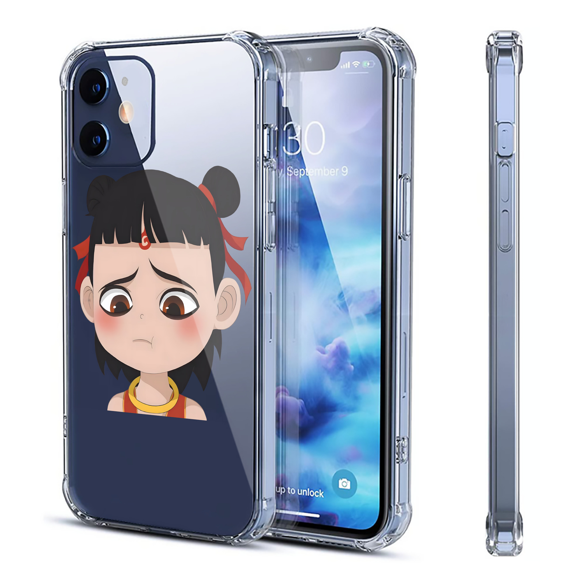 （画像用） Ne Zha 2 ナタ 魔童の大暴れ 【iPhone 12シリーズ対応】透明スマホケース（クリアソフトケース）